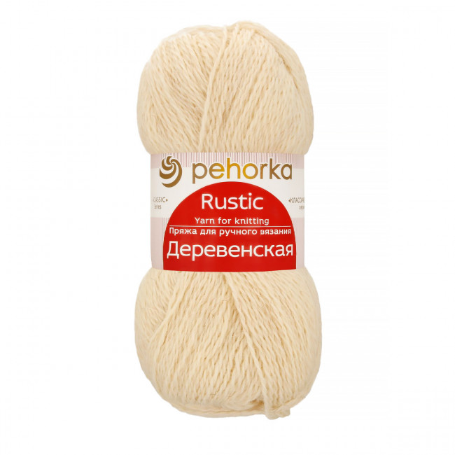 Пряжа Пехорская ПТ "Деревенская" 100% шерсть, 100г, 250м+/-15м Пряжа Пехорская ПТ "Деревенская" 100% шерсть, 100г, 250м+/-15м